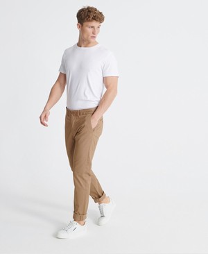 Superdry Edit Chino Férfi Nadrág Barna | PIYJU8316